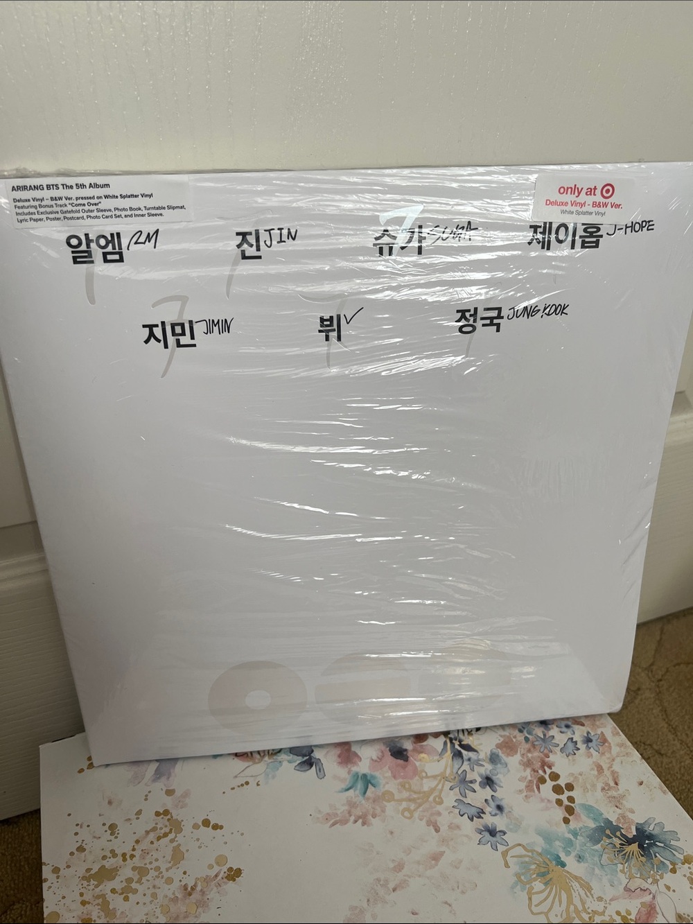 BTS Arirang The 5th Album Deluxe Vinyl - B&W Version (Target Exclusive)